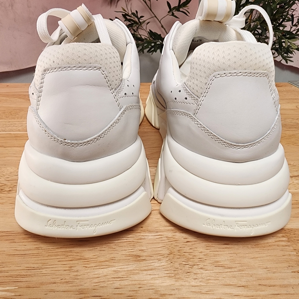 Salvatore Ferragamo White Sneakers - Picture 4 of 12